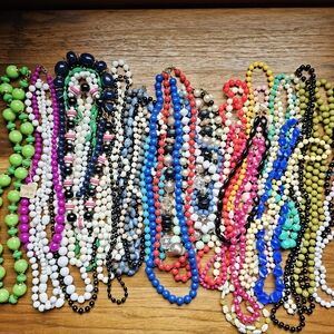 Beaded Vintage Costume Necklace Bundle